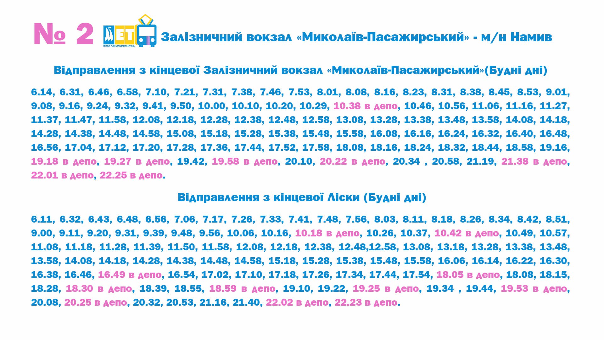 2 тролейбус миколаїв - Маршрут 10